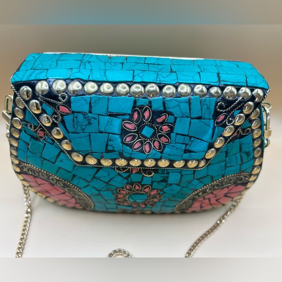 NEW RAMLA Mosaic Moroccan Handmade Stone Tile Bag (Direct from Morocco!!) - Picture 3 of 7